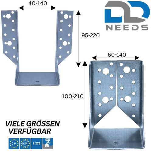 Balkenschuhe verzinkt