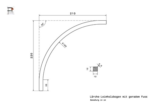 Lärche 12x12 riese - 12x12,